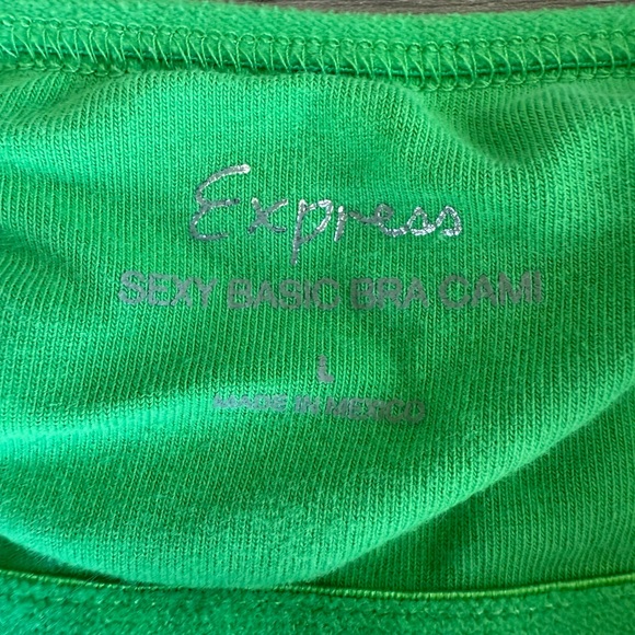 Express BUNDLE OF 4 basic sexy cami- green, teal, orange- Size Large - Picture 3 of 13
